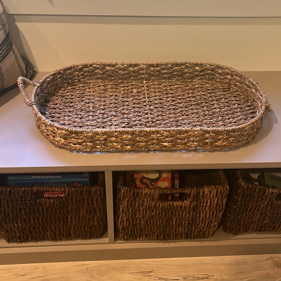 Wicker decorative tray 26 by 12.5 inches - Picture 1 of 1